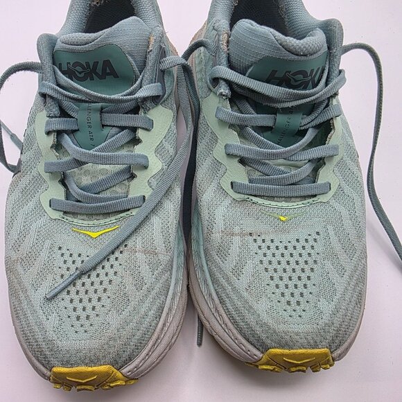 Hoka One One Challenger ATR 7 Womens 8.5B Green Yellow Running Shoes Lightweight - Picture 10 of 13